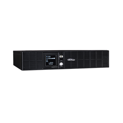 CYBERPOWER - UPS de 1500 VA/1050 W, Topología Línea Interactiva, Entrada 120 Vca NEMA 5-15P, Onda Senoidal Pura, Torre o Rack 2 UR, Con 8 Tomas NEMA 5-15R