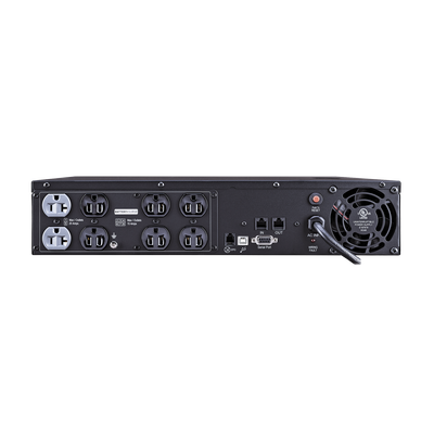 CYBERPOWER - UPS 2000 VA/1540 W, Topología Línea Interactiva, Entrada 120 Vca NEMA 5-20P, Onda Senoidal Pura, Torre o Rack 2 UR, Con 2 Tomas NEMA 5-20R y 6 NEMA 5-15R