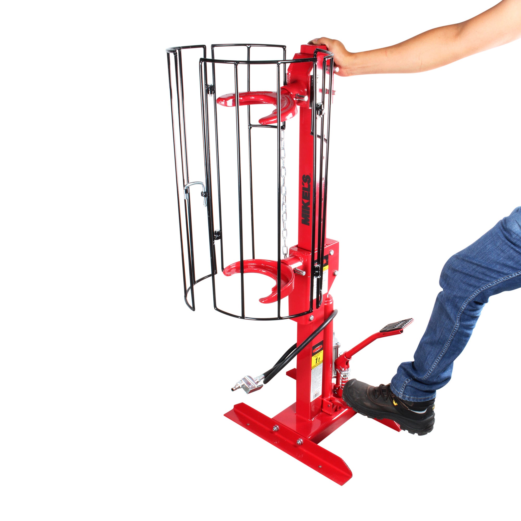 Opresor de resortes neumático vertical (1 ton)
