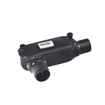 RAWELT - Caja Condulet tipo T con recubrimiento exterior de PVC de 3/4" (19 mm).
