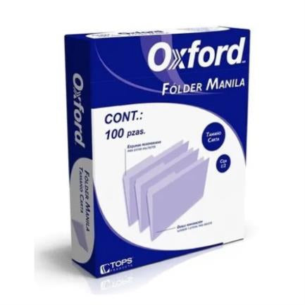 OXFORD - Folder Oxford Manila Carta C/100