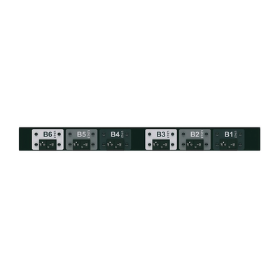 PANDUIT - PDU Básico para Distribución de Energía, Plug de Entrada Trifásico CS8365C, Con 6 Contactos C19, Instalación Horizontal de 19in, 1UR, 50 Amp, 208 Vca