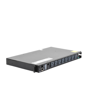 PANDUIT - PDU Switchable y Monitoreable por Toma (MS) para Distribución de Energía, Enchufe de Entrada NEMA 5-15P, Con 8 Salidas 5-20R, Horizontal 19in, 120 Vca, 15 Amp, 1UR