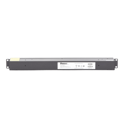 PANDUIT - PDU Básico para Distribución de Energía, Enchufe de Entrada NEMA 5-15P, Con 12 Contactos NEMA 5-20R, Instalación Horizontal de 19in, 1UR, 15 Amp, 120 Vca