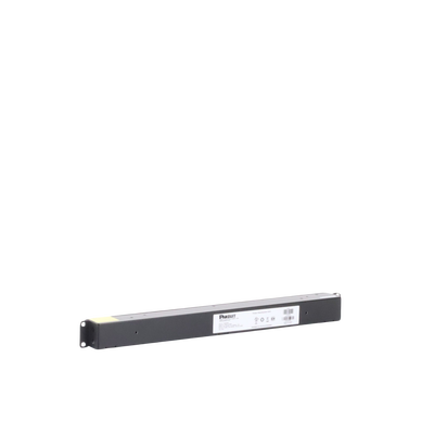 PANDUIT - PDU Básico para Distribución de Energía, Enchufe de Entrada NEMA 5-20P, Con 12 Contactos NEMA 5-20R, Instalación Horizontal de 19in, 1UR, 20 Amp, 120 Vca