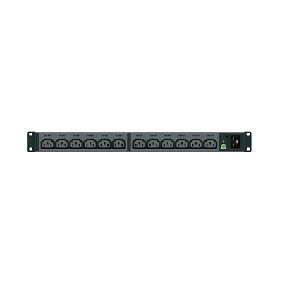 PANDUIT - PDU Básico para Distribución de Energía, Enchufe de Entrada NEMA L6-20P, Con 13 Contactos C13, Instalación Horizontal de 19in, 1UR, 20 Amp, 220 Vca