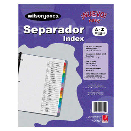 ACCO - SEPARADOR WILSON JONES A-Z ECONOMICO