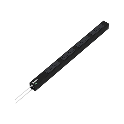 PANDUIT - PDU Básico para Distribución de Energía, Enchufe de Entrada NEMA 5-15P, Con 16 Contactos NEMA 5-20R, de Instalación Vertical, 15 Amp, 120 Vca