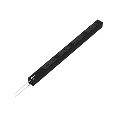 PANDUIT - PDU Básico para Distribución de Energía, Enchufe de Entrada NEMA 5-15P, Con 16 Contactos NEMA 5-20R, de Instalación Vertical, 15 Amp, 120 Vca