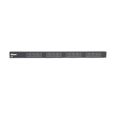 PANDUIT - PDU Básico para Distribución de Energía, Enchufe de Entrada NEMA 5-20P, Con 16 Contactos NEMA 5-20R, de Instalación Vertical, 20 Amp, 120 Vca
