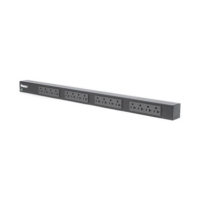PANDUIT - PDU Básico para Distribución de Energía, Enchufe de Entrada NEMA 5-20P, Con 16 Contactos NEMA 5-20R, de Instalación Vertical, 20 Amp, 120 Vca