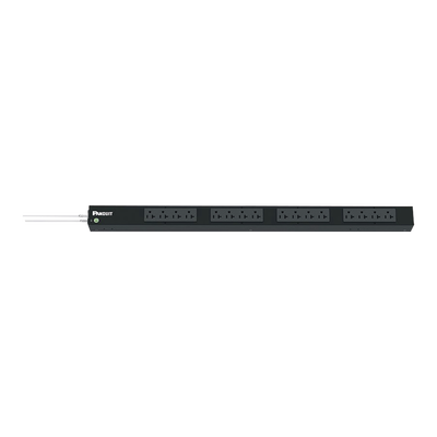 PANDUIT - PDU Básico para Distribución de Energía, Enchufe de Entrada NEMA 5-20P, Con 16 Contactos NEMA 5-20R, de Instalación Vertical, 20 Amp, 120 Vca