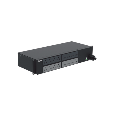 PANDUIT - PDU Básico para Distribución de Energía, Enchufe de Entrada NEMA L5-30P, Con 16 Contactos NEMA 5-20R, Instalación Horizontal de 19in, 2 UR, 30 Amp, 120 Vca
