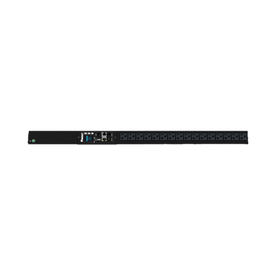 PANDUIT - PDU G6 Monitoreable (MI) para Distribución de Energía, Enchufe de Entrada NEMA 5-15P, Con 16 Salidas NEMA 5-20R, de Instalación Vertical, 120 Vca, 15 Amp