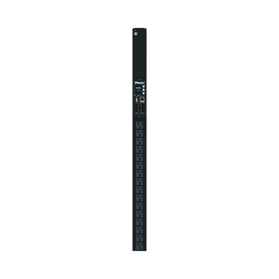 PANDUIT - PDU Monitoreable (MI) para Distribución de Energía, Enchufe de Entrada NEMA 5-15P, Con 16 Salidas NEMA 5-20R, de Instalación Vertical, 120 Vca, 15 Amp