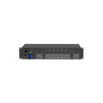 PANDUIT - PDU Monitoreable y Switchable (MS) para Distribución de Energía, Enchufe de Entrada NEMA L6-30P, Con 12 Salidas C13 y 4 Salidas C19, Horizontal 19in, 208 Vca, 30 Amp, 2UR