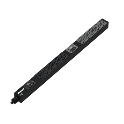 PANDUIT - PDU Básico para Distribución de Energía, Enchufe de Entrada NEMA L6-30P, Con 20 Salidas C13, de Instalación Vertical, 208 Vca, 30 Amp