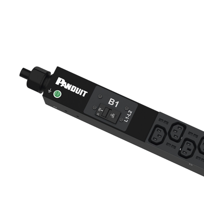 PANDUIT - PDU Básico para Distribución de Energía, Enchufe de Entrada NEMA L6-30P, Con 20 Salidas C13, de Instalación Vertical, 208 Vca, 30 Amp