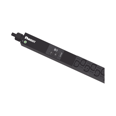 PANDUIT - PDU Básico para Distribución de Energía, Enchufe de Entrada NEMA L6-30P, Con 20 Salidas C13 y 4 C19, de Instalación Vertical, 208 Vca, 30 Amp