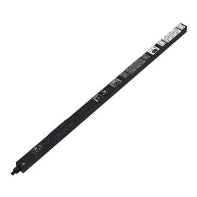 PANDUIT - PDU Monitoreable (MI) para Distribución de Energía, Enchufe de Entrada NEMA L21-30P, Con 18 Salidas C13 y 6 C19, de Instalación Vertical, 208 Vca, 30 Amp
