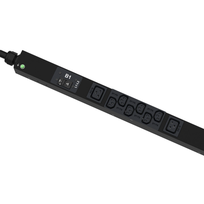 PANDUIT - PDU Monitoreable (MI) para Distribución de Energía, Enchufe de Entrada NEMA L21-30P, Con 18 Salidas C13 y 6 C19, de Instalación Vertical, 208 Vca, 30 Amp