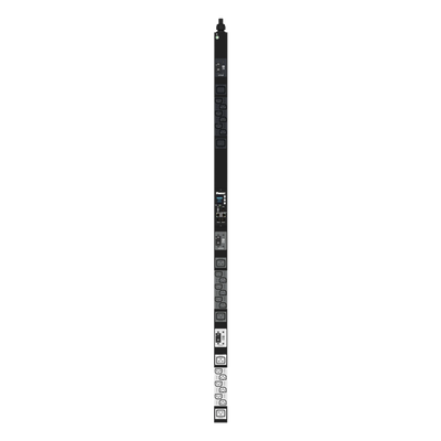 PANDUIT - PDU Monitoreable (MI) para Distribución de Energía, Enchufe de Entrada NEMA L21-30P, Con 18 Salidas C13 y 6 C19, de Instalación Vertical, 208 Vca, 30 Amp