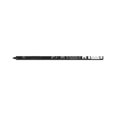 PANDUIT - PDU Monitoreable (MI) para Distribución de Energía, Enchufe de Entrada NEMA L21-30P, Con 18 Salidas C13 y 6 C19, de Instalación Vertical, 208 Vca, 30 Amp