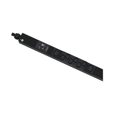 PANDUIT - PDU Monitoreable (MI) para Distribución de Energía, Enchufe de Entrada NEMA L21-30P, Con 18 Salidas C13 y 6 C19, de Instalación Vertical, 208 Vca, 30 Amp