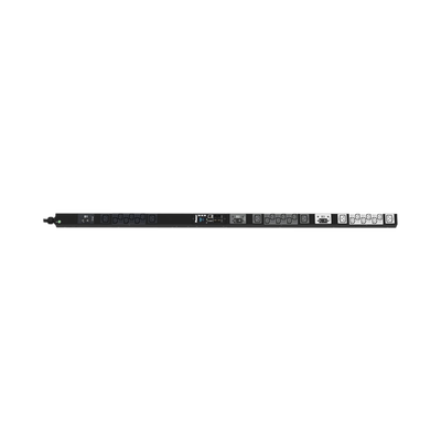 PANDUIT - PDU Monitoreable (MI) para Distribución de Energía, Enchufe de Entrada NEMA L21-30P, Con 18 Salidas C13 y 6 C19, de Instalación Vertical, 208 Vca, 30 Amp