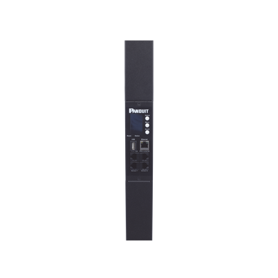 PANDUIT - PDU Monitoreable (MI) para Distribución de Energía, Enchufe de Entrada NEMA L6-20P, Con 20 Salidas C13 y 4 C19, de Instalación Vertical, 120 o 220 Vca, 20 Amp