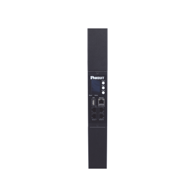 PANDUIT - PDU Monitoreable (MI) para Distribución de Energía, Enchufe de Entrada NEMA L6-20P, Con 20 Salidas C13 y 4 C19, de Instalación Vertical, 120 o 220 Vca, 20 Amp