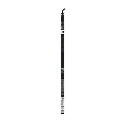 PANDUIT - PDU Monitoreable (MI) para Distribución de Energía, Enchufe de Entrada NEMA L15-30P, Con 18 Salidas C13 y 6 C19, de Instalación Vertical, 20 Vca, 30 Amp