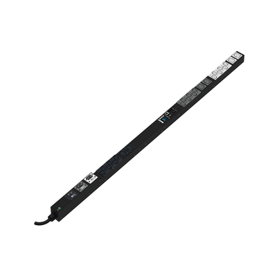 PANDUIT - PDU Monitoreable (MI) para Distribución de Energía, Enchufe de Entrada NEMA L15-30P, Con 18 Salidas C13 y 6 C19, de Instalación Vertical, 20 Vca, 30 Amp