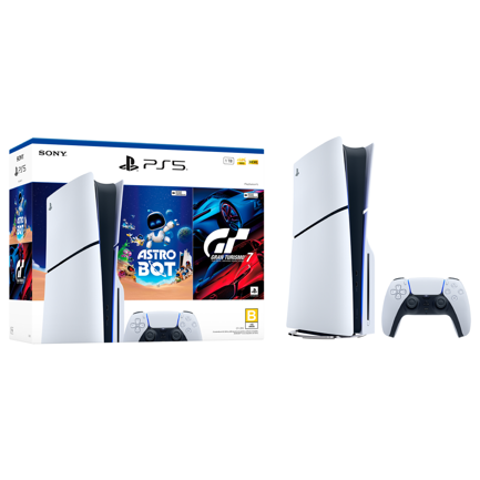 PLAYSTATION - Consola PlayStation 5 de 1TB Astro Bot y Gran Turismo7