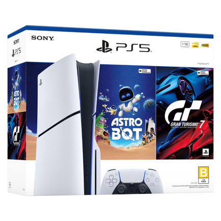 PLAYSTATION - Consola PlayStation 5 de 1TB Astro Bot y Gran Turismo7