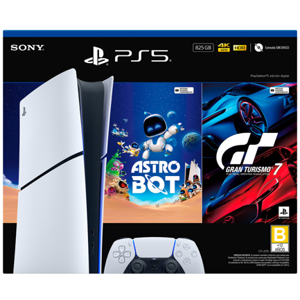 PLAYSTATION - Consola PlayStation 5 Ed digital de 825GB Astrobot y Gran Turismo 7