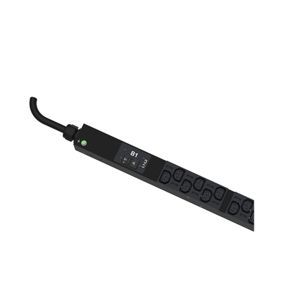 PANDUIT - PDU Monitoreable (MI) para Distribución de Energía, Enchufe de Entrada NEMA L6-30P, Con 32 Salidas C13 y 6 C19, de Instalación Vertical, 208 Vca, 30 Amp