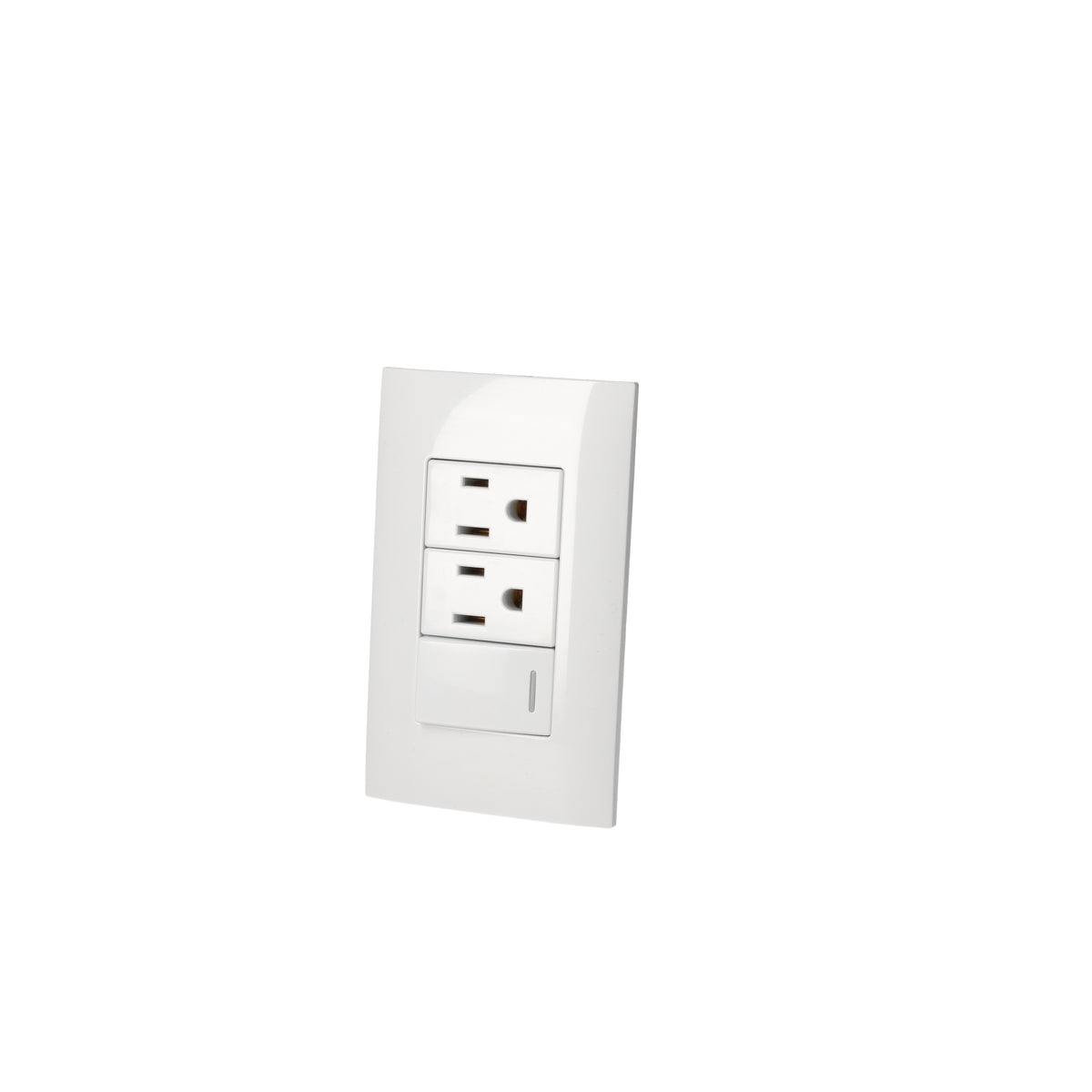 Surtek - Placa 1 Switch 2 cont 1/3 bco