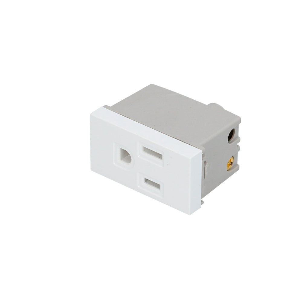 Surtek - Contacto aterr 1/3 premium bco