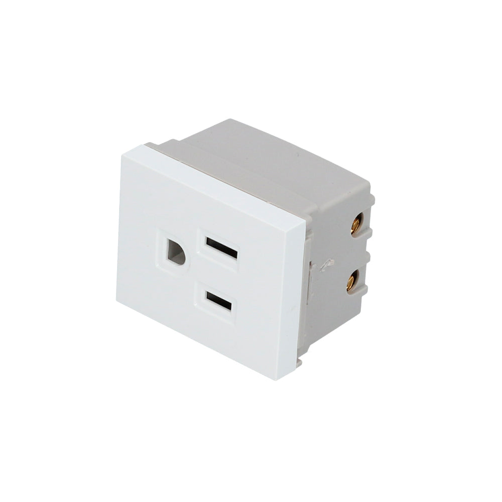 Surtek - Contacto aterr 1/2 premium bco