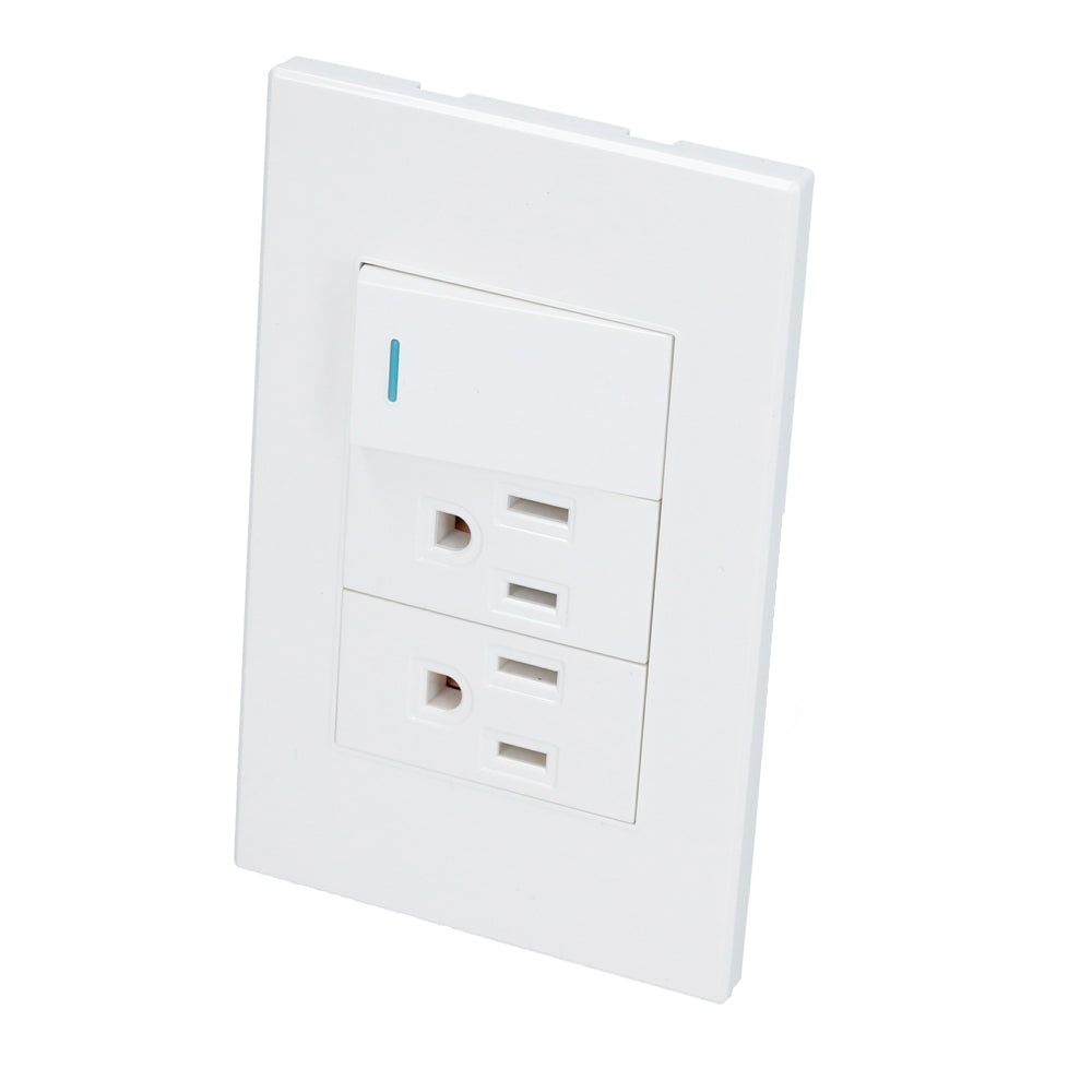 Surtek - Placa 1 int 2 con1/3 premi bco