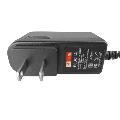 SFIRE - Fuente de Poder de 6 Vcc / 1 A / Voltaje de Entrada de 100-240 Vca / Para Usos Múltiples/  Video Vigilancia, Acceso, Asistencia, Alarmas, Etc.