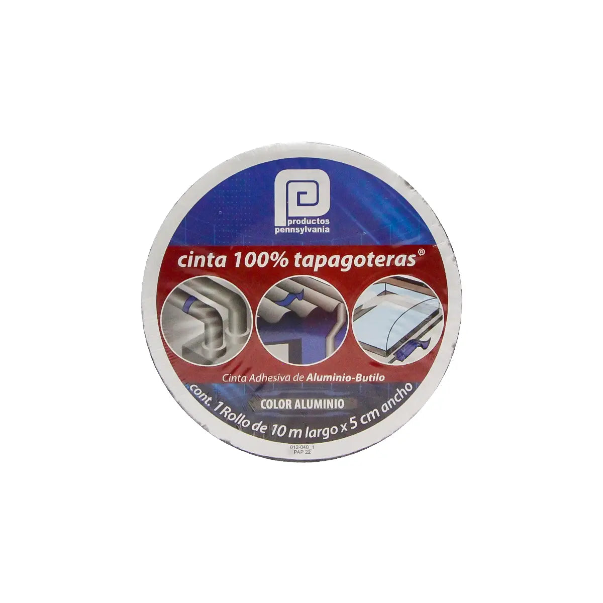 Cinta Asfaltica Autoadherible E Impermeable Gris 10Mt X 5Cm 100% Tapagoteras