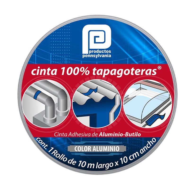 Cinta Asfaltica Autoadherible E Impermeable Gris 10Mt X 10Cm 100% Tapagoteras