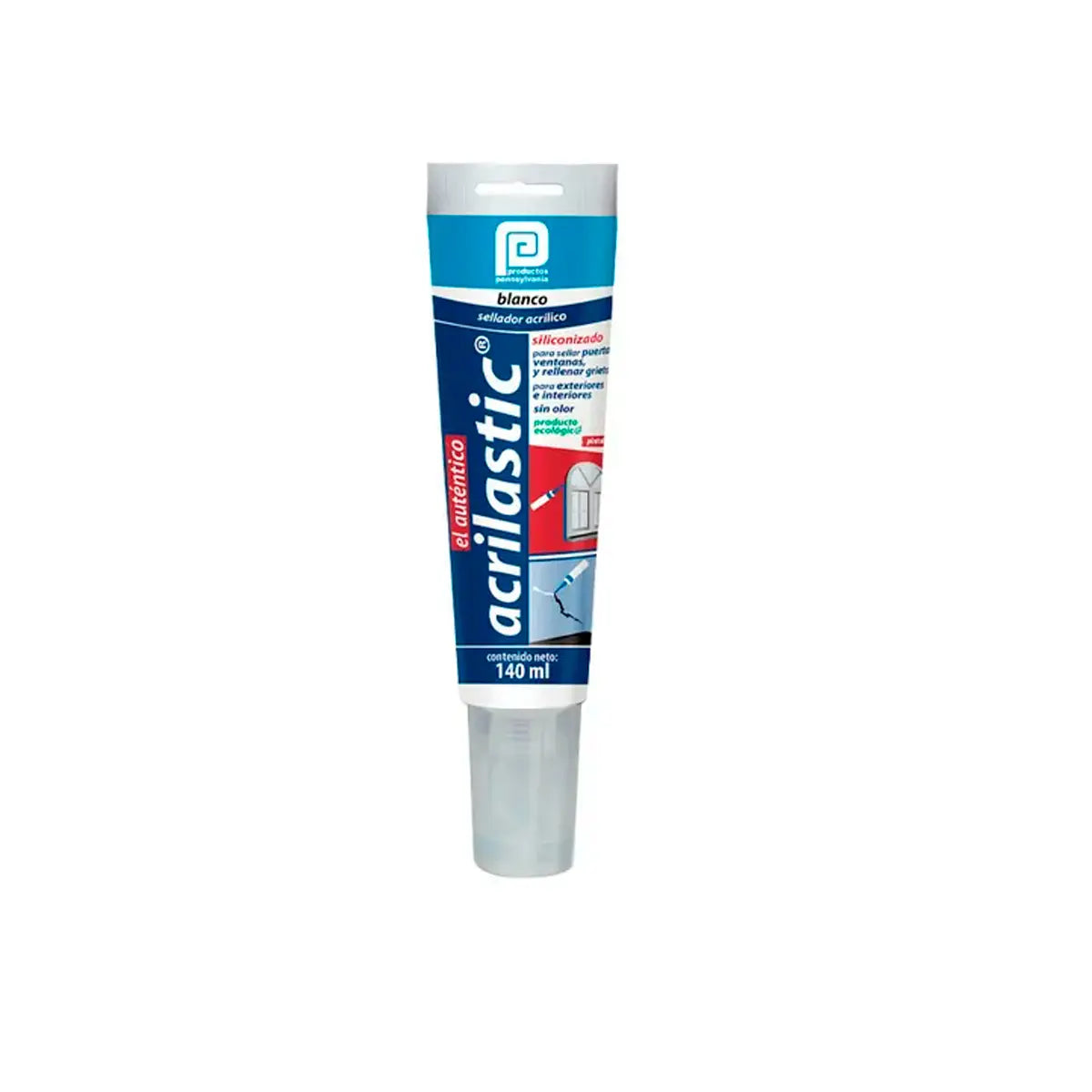 Sellador Acrilico Blanco 140 Ml (Tubo) (Acrilastic)