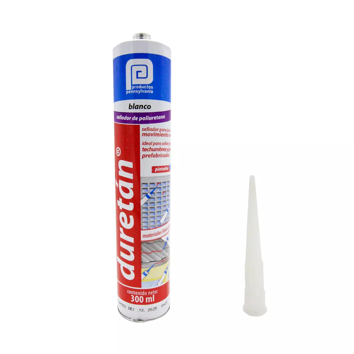 Sellador De Poliuretano Blanco 300 Ml Duretan