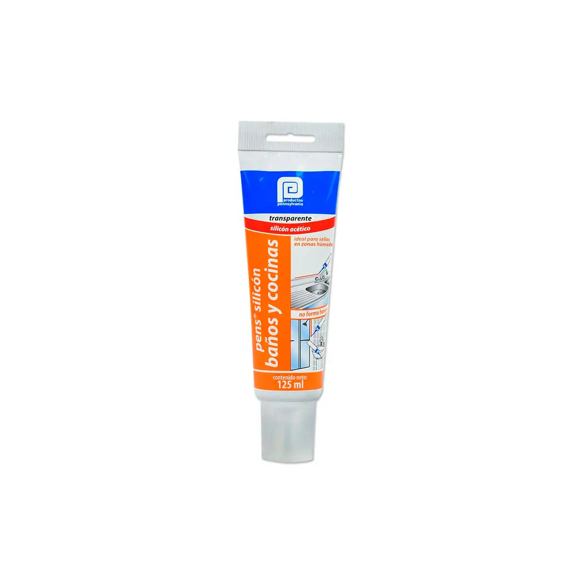 Silicon Baños Y Cocinas Transparente Tubo 125 Ml