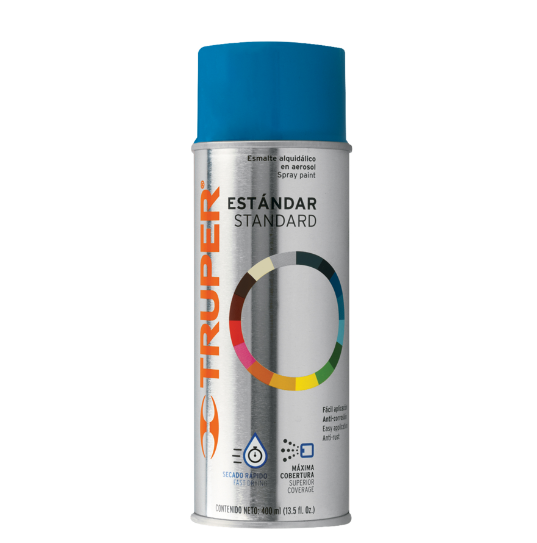 Pintura en aerosol, azul holandes, bote tradicional, 400 ml