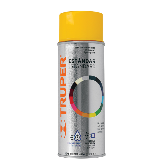 Pintura en aerosol, amarillo, bote tradicional, 400 ml