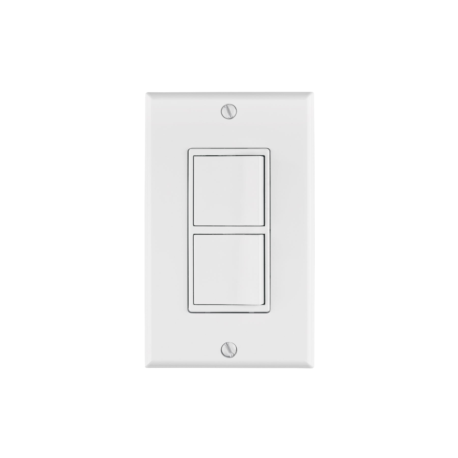Placa armada con 2 interruptores sencillos, linea Classic